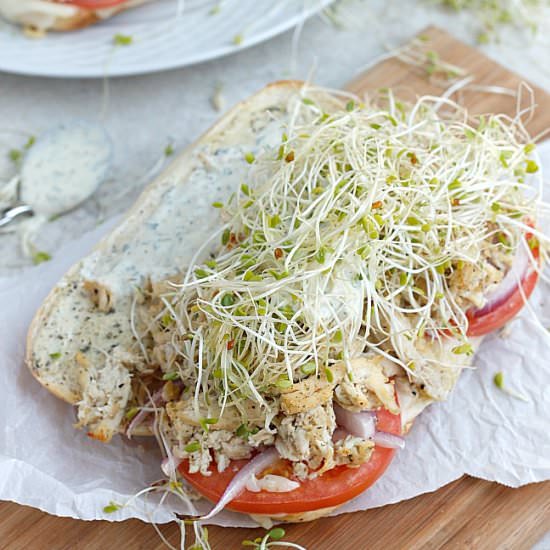 Hot Chicken Grinder - Recipe photo by fabtastic eats