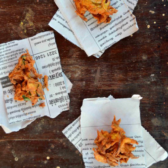 Onion Fritters - Recipe photo by hariniaravind