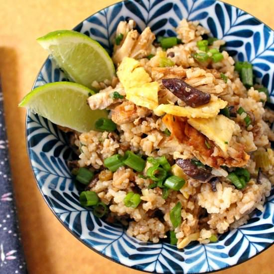 Shiitake Fried Rice - Recipe photo by cfaust