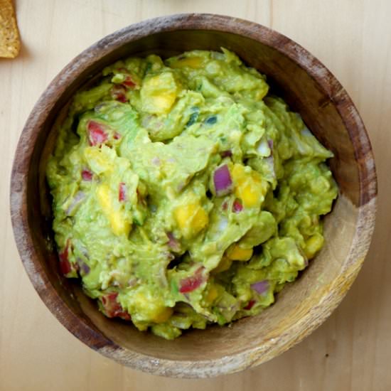 Mango Bacon Guacamole - Recipe photo by mybaconwrappedlife