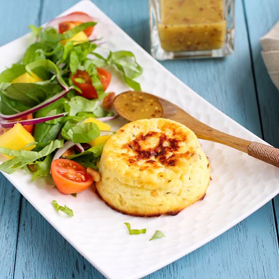 Baked Smoked Ricotta with Mango - Recipe photo by danceofsaucepans