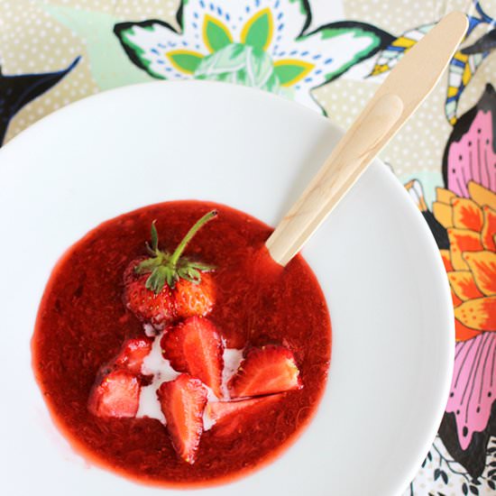 Kissel – strawberry pudding - Recipe photo by Tosia