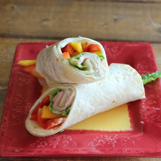 Southwestern Turkey Wraps - Recipe photo by eatthinkbemerry