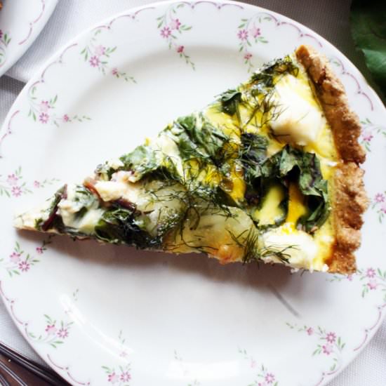 Quiche with Chard - Recipe photo by Angelika Knop