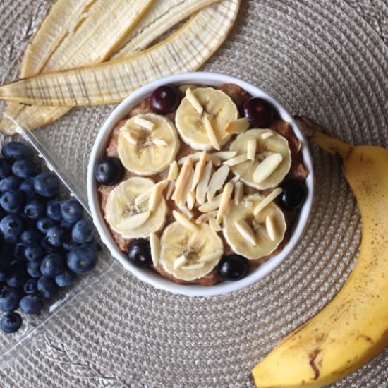 Lemon, Blueberry and Banana Oatmeal - Recipe photo by BitesofMyWorld