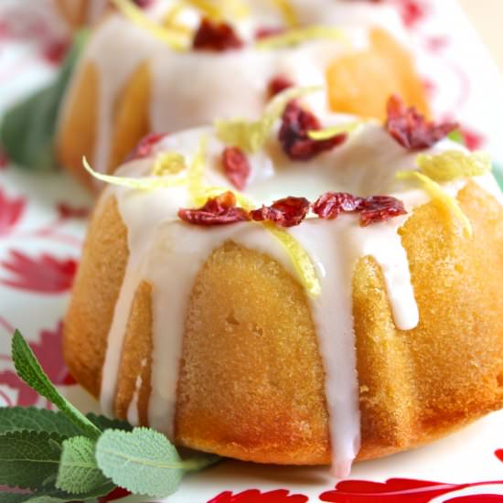 Mini Double Lemon Bundt Cakes - Recipe photo by Confectionalism