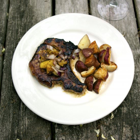Pineapple Honey Pork Chop - Recipe photo by Diane Balch