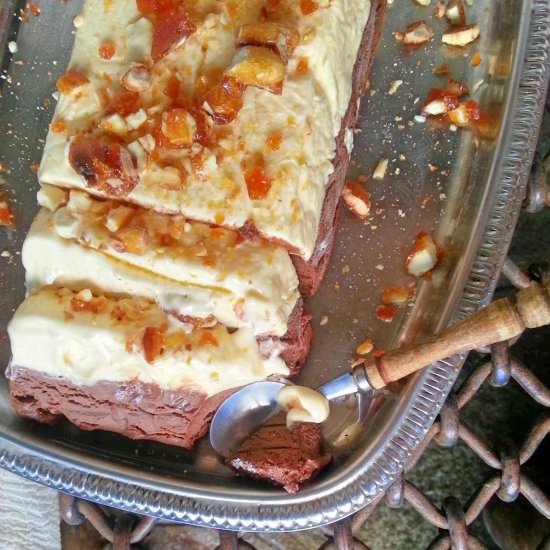 Vanilla & Chocolate Semifreddo - Recipe photo by myblissfood