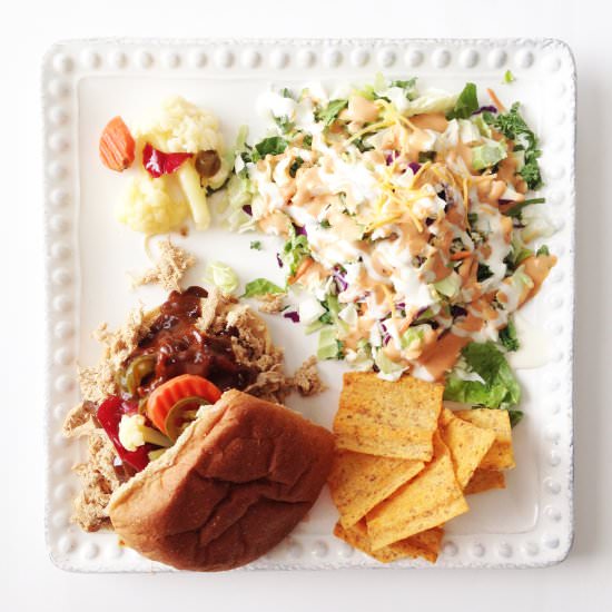 Pulled Pork & Mustard BBQ Sauce - Recipe photo by TheSkinnyFork