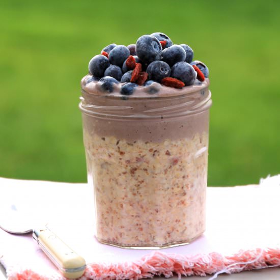 Overnight Oats with Cashew Cream - Recipe photo by NaturallySassy