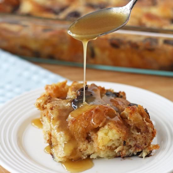 Chocolate Croissant Bread Pudding - Recipe photo by erinblueburke