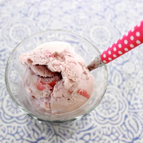 Strawberry Coconut Milk Ice Cream - Recipe photo by eatswimshop