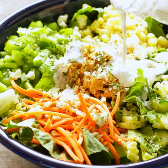 Buffalo Chicken Salad - Recipe photo by slowcookergourmet
