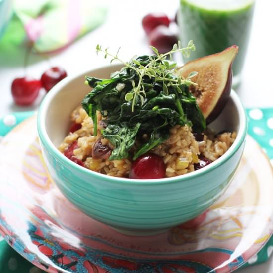 Fruited Brown Rice Bowls - Recipe photo by jjbegonia