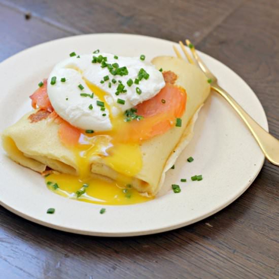 Chive Cream Cheese Blintzes - Recipe photo by WhatJewWannaEat