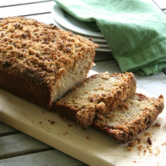 Roasted Banana Banana Bread - Recipe photo by thebrookcook.wordpress.com