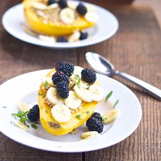 Papaya Mint Granola Bowl - Recipe photo by The Salty Tomato LC