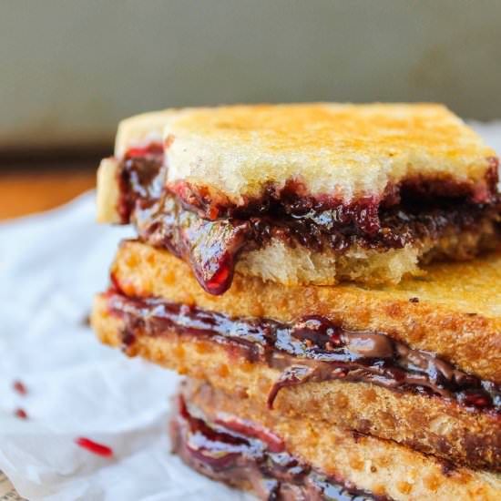 Raspberry Nocciolata Grilled - Recipe photo by The Food Charlatan