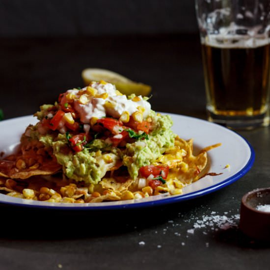 Nachos with Grilled Corn - Recipe photo by Simply Delicious