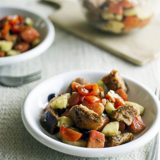 Watermelon Panzanella - Recipe photo by plantsontheplate