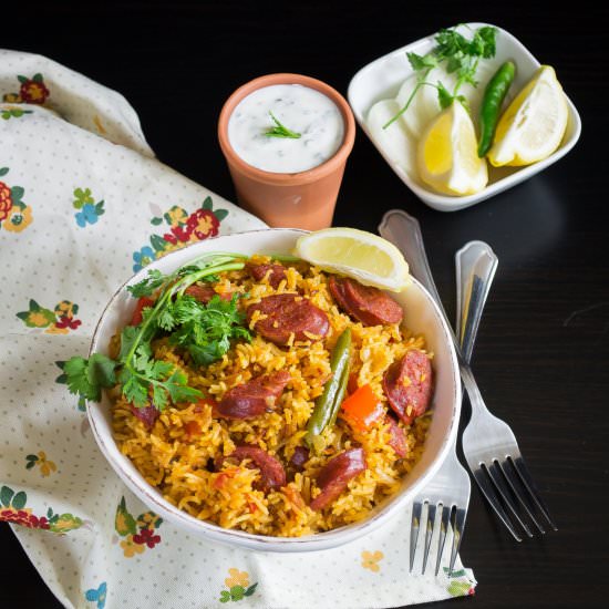 Spicy Chorizo Rice - Recipe photo by Gastronomic Bong