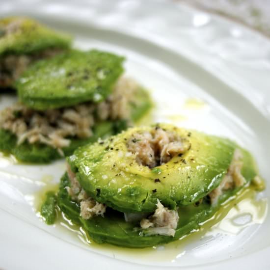 Crab Avocado Ravioli - Recipe photo by Diane Balch