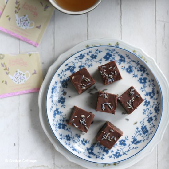 Chocolate Lavender Fudge - Recipe photo by Cookie Cottage