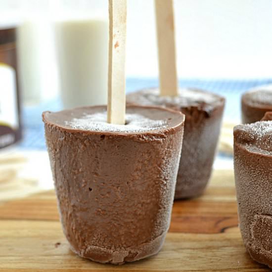 Homemade Fudge Pops - Recipe photo by WholeAndHeavenlyOven