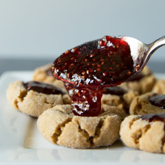 Peanut Butter and Jelly Cookies - Recipe photo by TastesLovely