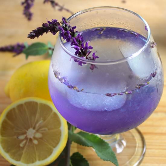 Coconut Lavender Lemonade - Recipe photo by Confectionalism
