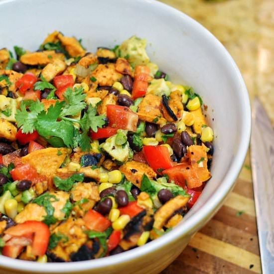Grilled Sweet Potato Salad - Recipe photo by audreysapron