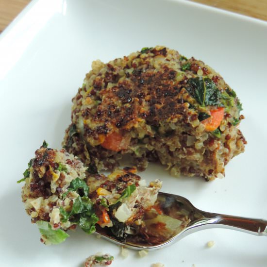 Quinoa, Kale, and Flaxseed Patties - Recipe photo by freshaprilflours