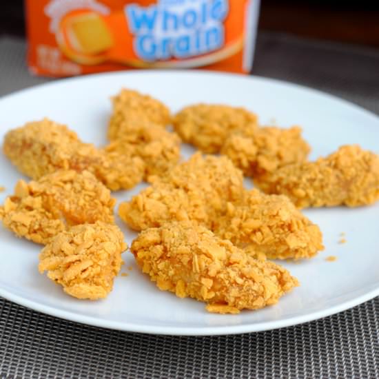 Goldfish Encrusted Chicken Nuggets - Recipe photo by FreebieFindingMom