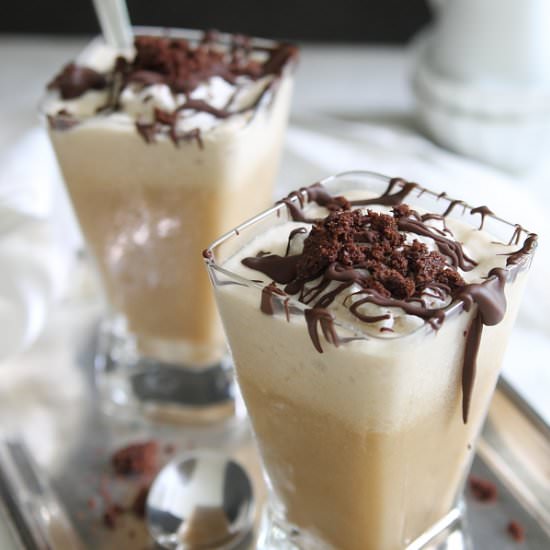 Chocolate Coconut Frozen Coffee - Recipe photo by Running to the Kitchen