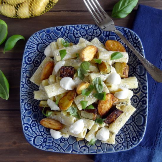 Herbed Pasta with Roasted Zucchini - Recipe photo by PutOnYourCakePants