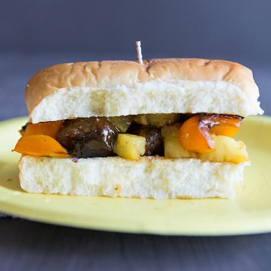 Meatball Subs w/Pineapple & Peppers - Recipe photo by DineandDish
