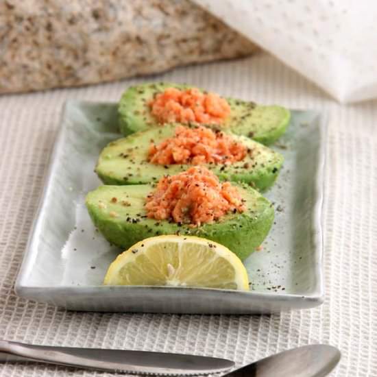 Avocado and Salmon Boats - Recipe photo by thenourishedcaveman