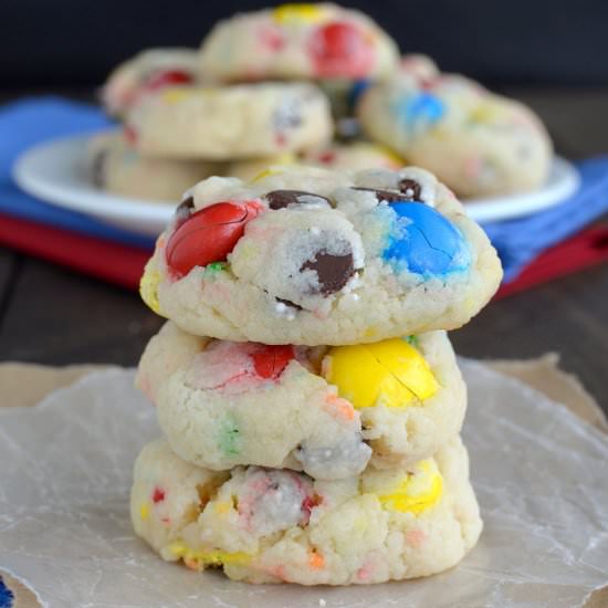 Funfetti Birthday Cake M&M Cookies - Recipe photo by BruCrewLife