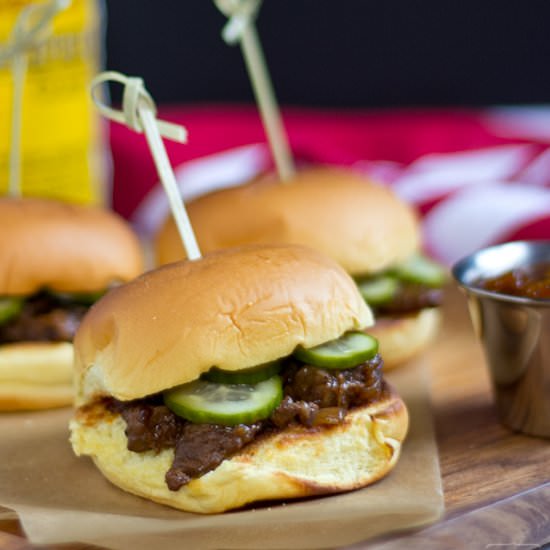 Black Pepper Beef Sliders - Recipe photo by SaucySpatula