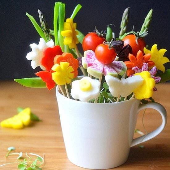 Edilbe Veggie Bouquets - Recipe photo by theviewfromgreatisland