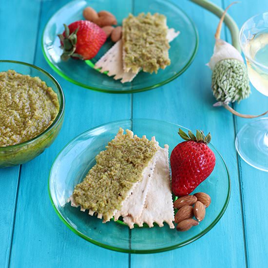 Garlic Scape Pesto - Recipe photo by calizona