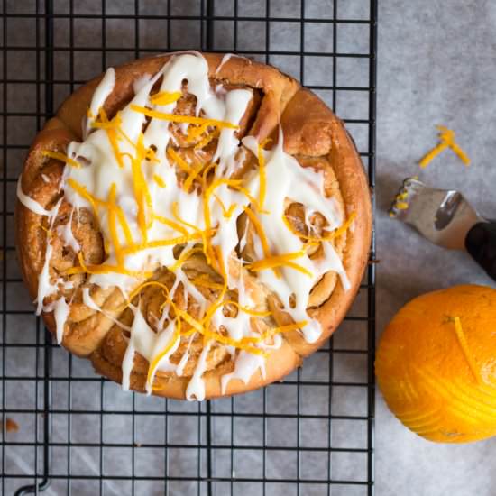 Frosted Orange Buns - Recipe photo by KitchenSanctuary