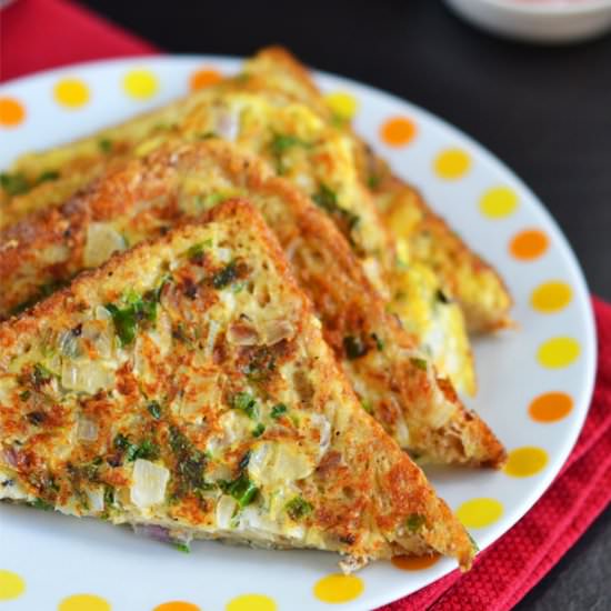 Savory French Toast - Recipe photo by Indian Khana