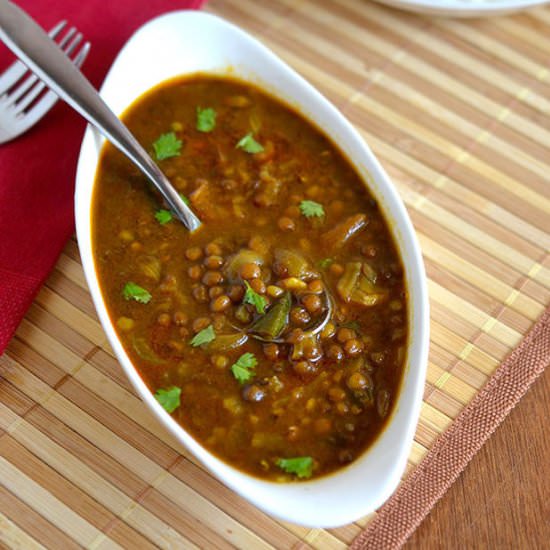 Whole Masoor (Brown) Dal - Recipe photo by Indian Khana