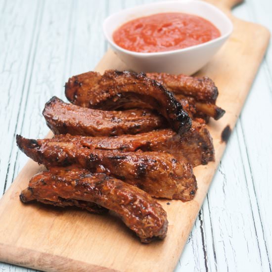 Barbecue Sauce and Barbecued Ribs - Recipe photo by preheatto350.com