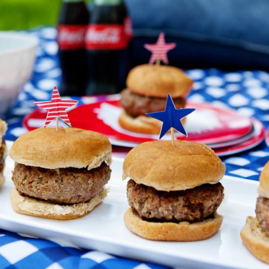 Stuffed Sliders - Recipe photo by VRAI Magazine
