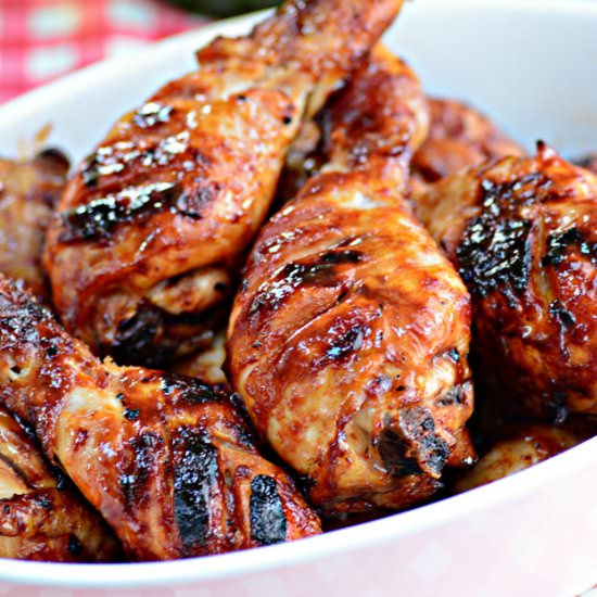 Barbecued Chicken Drumsticks - Recipe photo by My Golden Pear
