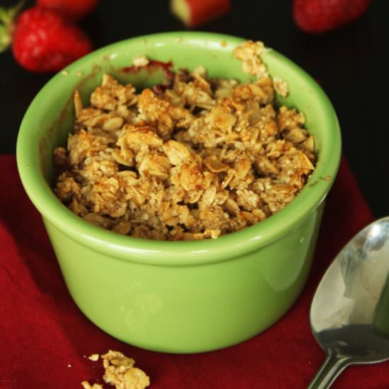 Strawberry Rhubarb Crisp - Recipe photo by JesseLWellness