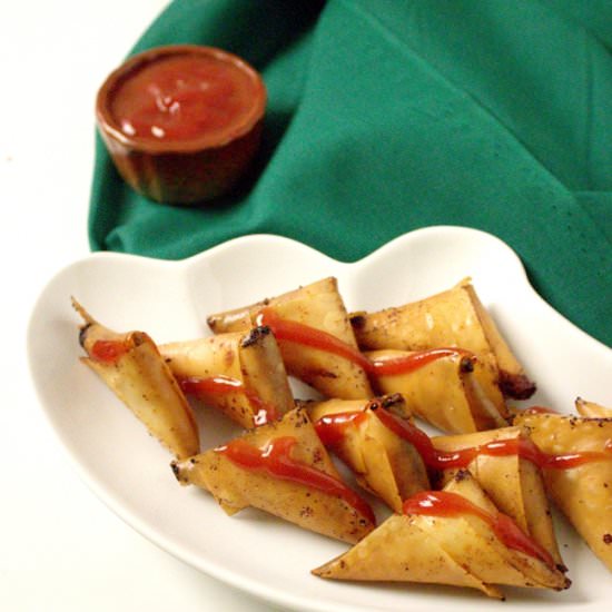 Arab Style Cheese Samosa - Recipe photo by javeriyacrafts