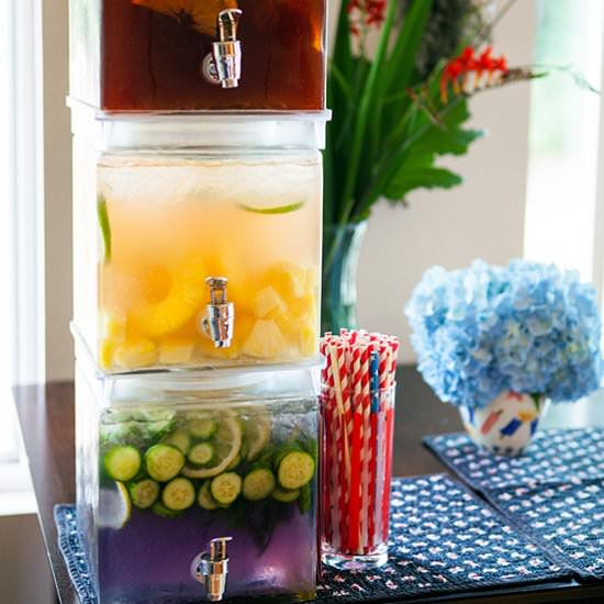 (Somewhat) Patriotic Sangrias - Recipe photo by SpachetheSpatula